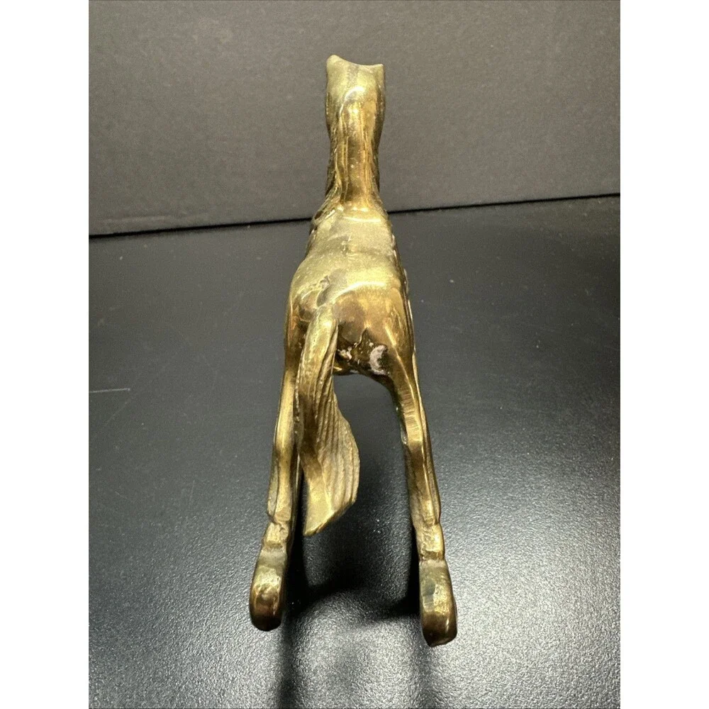 Vintage Brass Rocking Horse Figurine